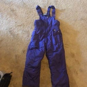 Girls purple snow pants